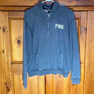 PINK by Victoria’s Secret Gray Women’s Quarter Zip Sweatshirt